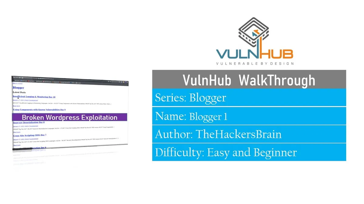 blogger: 1 - VulnHub