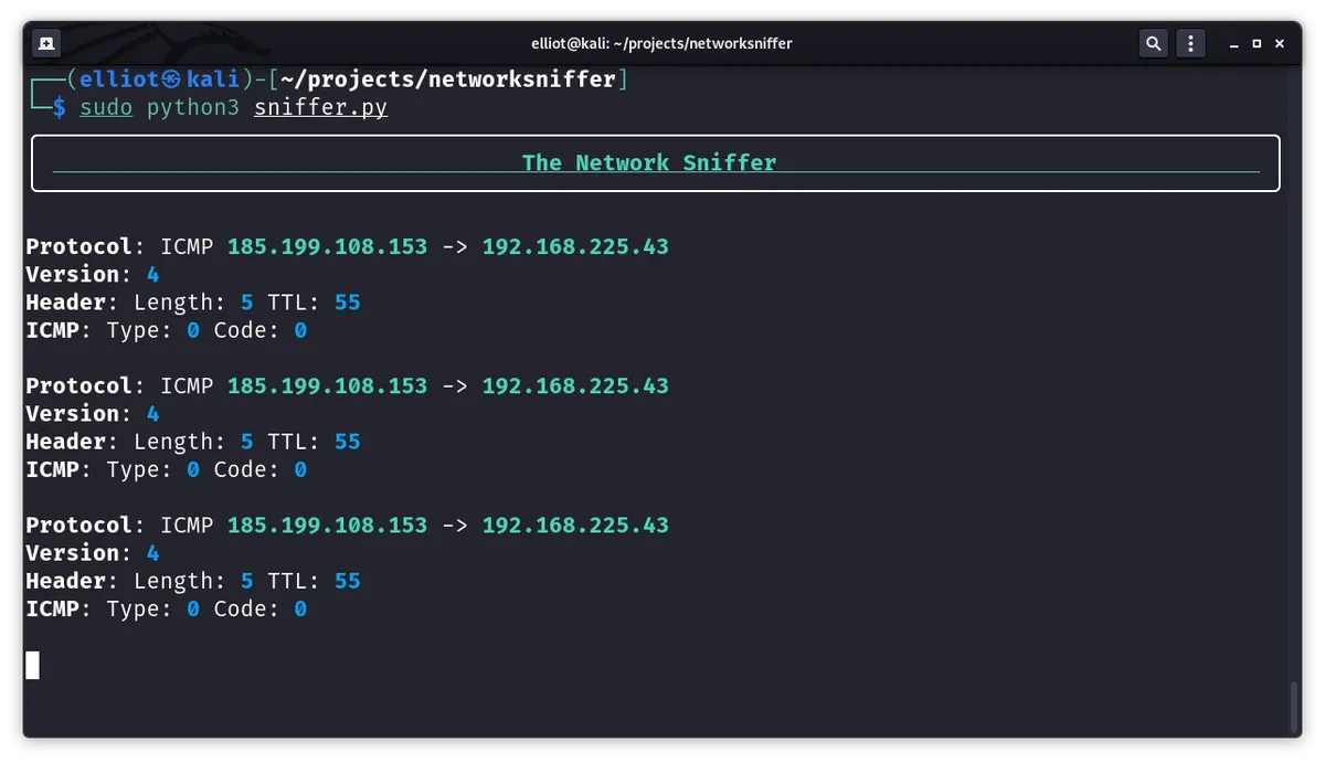 NetworkSniffer