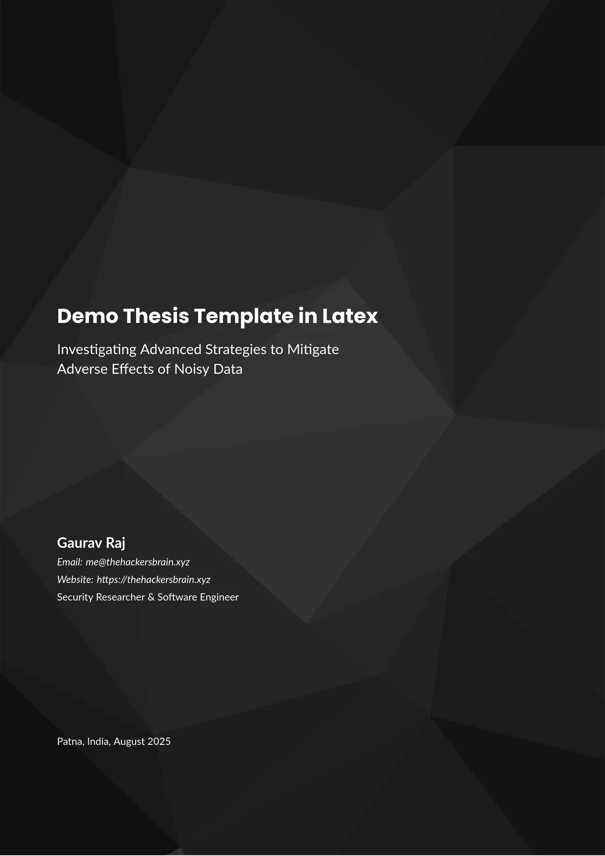Thesis Latex Template